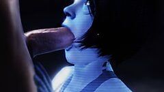 Cortana sepong (halo porno)