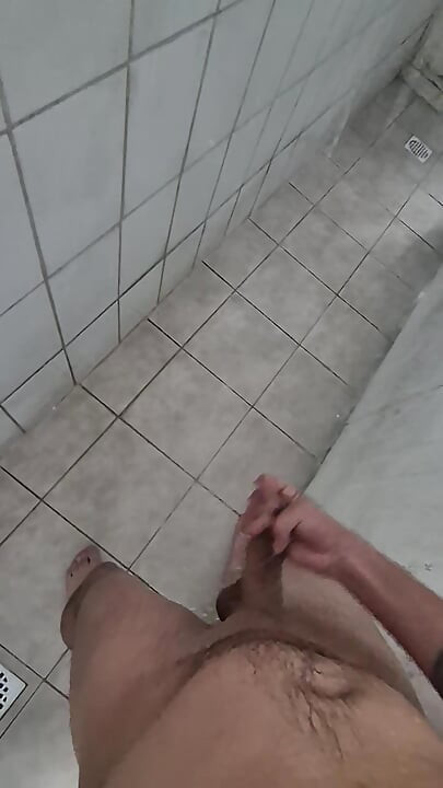 En la ducha.