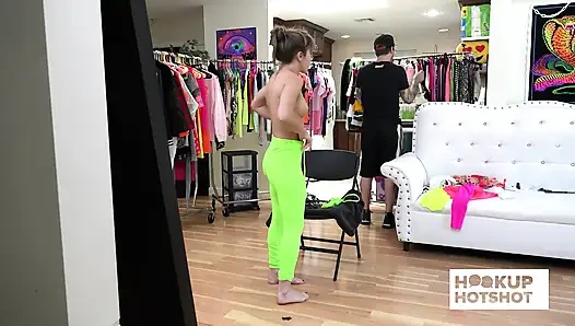 BTS - Paige Owens Shows Off Her Sexy Curves Before Her Photoshoot!