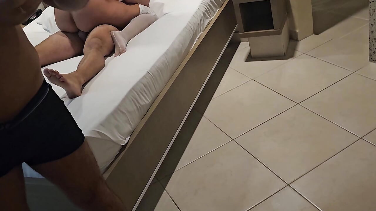 my hot wife in sex with stranger she met at the swinger house in PR