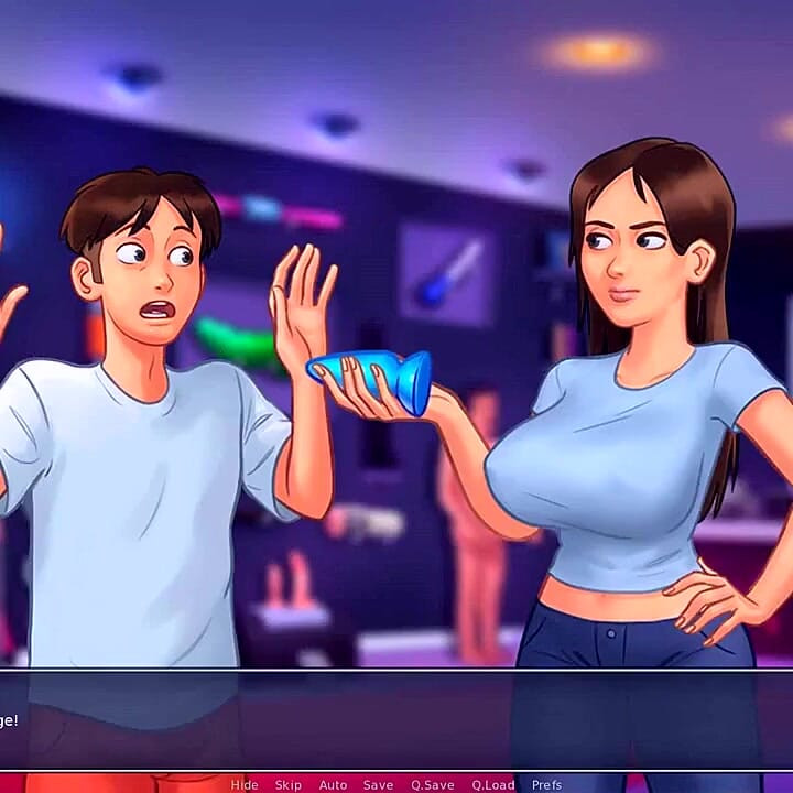 Summertime saga: stepbro helps his stepsis to buy sex toys and ended up with an unexpected throat pie ep 62