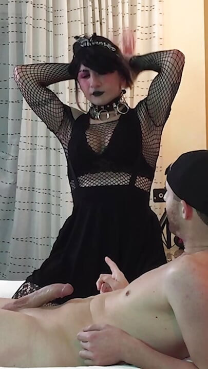 Goth Sissy Jade Madison Deepthroating Dick - Compilation 1