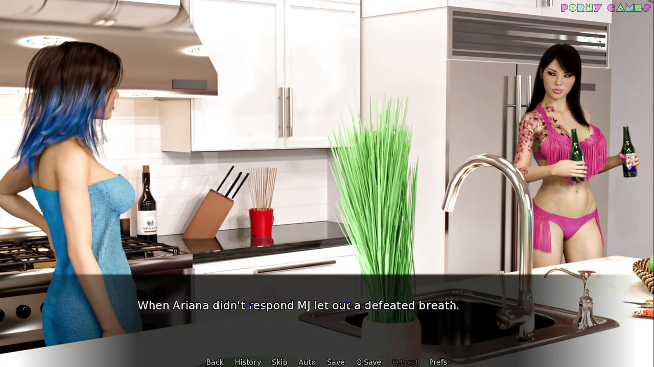 Ariana的日记被上层的女孩们干 - 厨房柜台性爱2