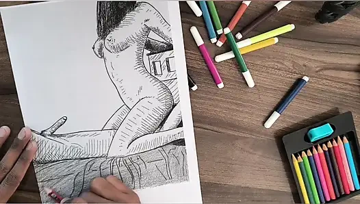 Pakistanischesquet-mädchen und freund injoying raum im freien zur arbeit