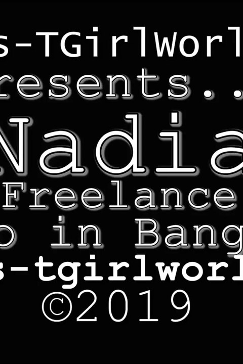 Ladyboy Nadia jacks it off