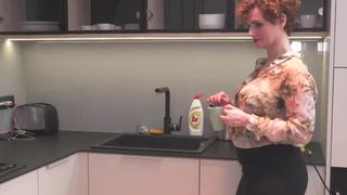 busty mature mom makes bad coffee but good sex wife orgasm