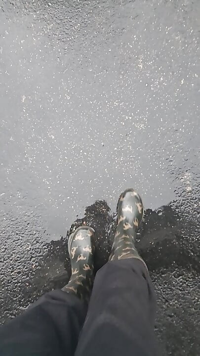 Rainy Day Play in Boots