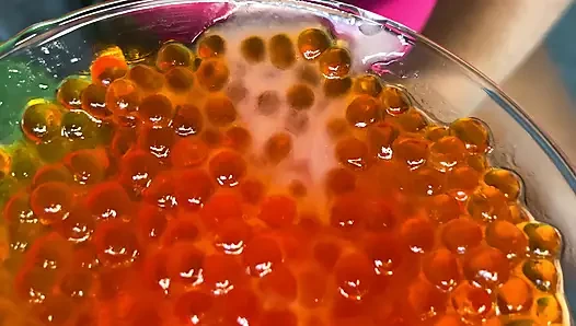 I want to it all your cum foodfetish handjob