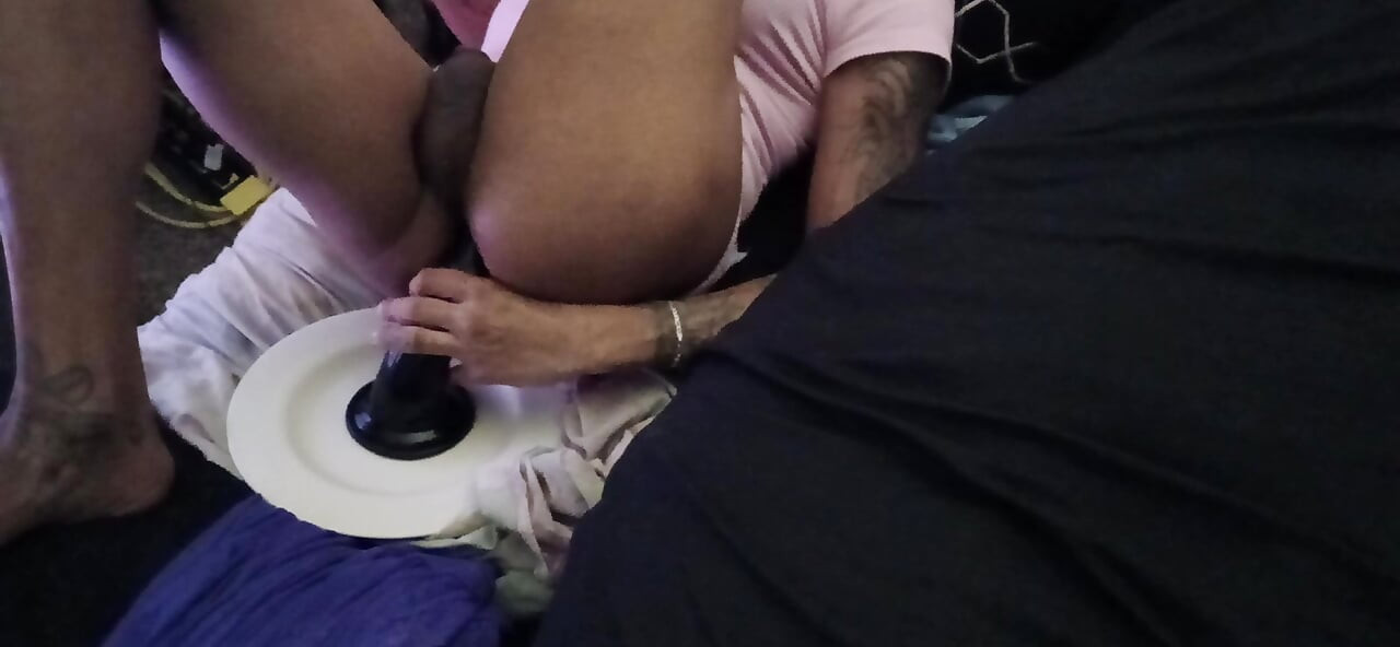 Huge gaping dildo