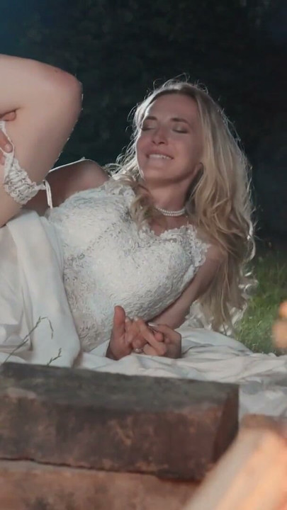 VIP4K. A dark Wedding ritual featuring a beautiful Blonde Bride | Clip 3