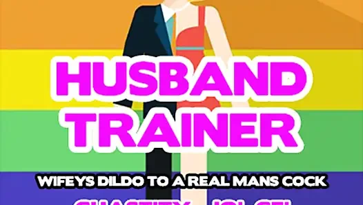 AUDIO ONLY- Husband trainer wifey's dildo to a real mans cock