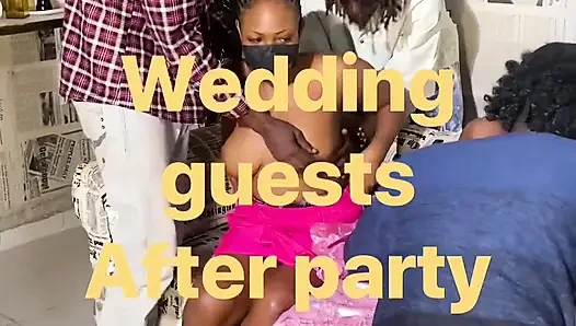 Düğün Konukları Partiden Sonra Grup Sikişiyor