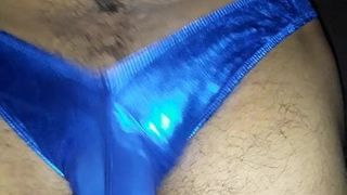 Flopping çük içinde mavi steele