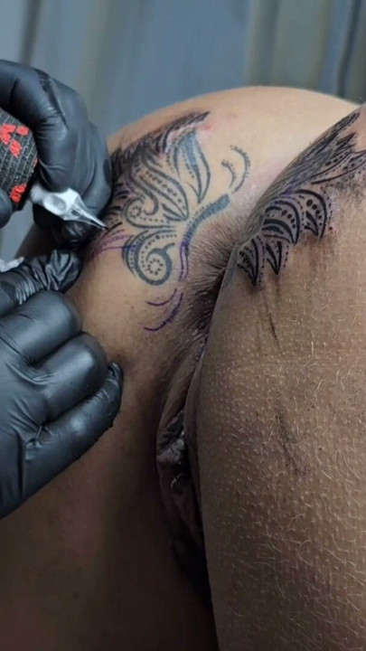 MODIFYING THE TATTOO AROUND MY ASS NOW IT IS BIGGER THAN BEFORE | Clip 2