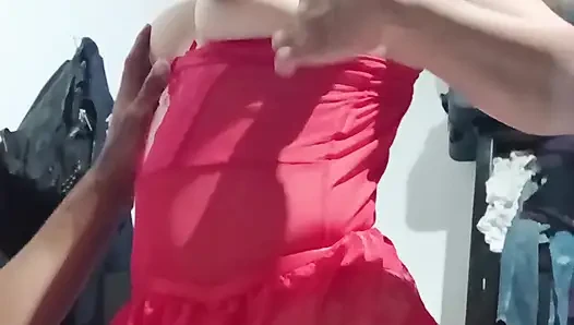 I love dressing up as a slut for my young lover