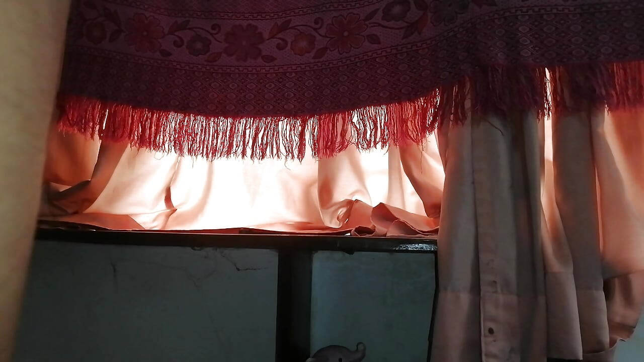 Hot MILF widow on SAREE, PUNISHED the underpant thief