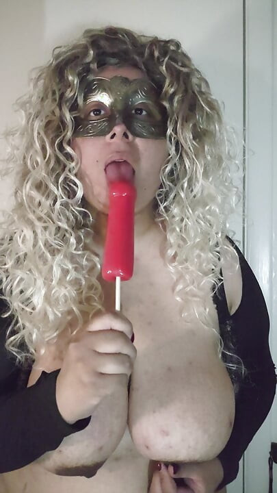 Kitty Rosario sucks dick lollipop
