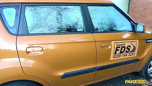 Fake Driving School - Hot Redheads Dirty Secret: Outdoor Blowjobs and Big Tits Worship