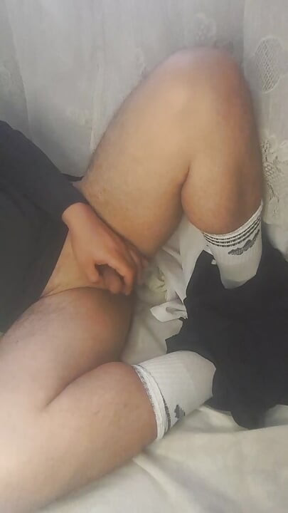 Ladyboy fuck self small dick