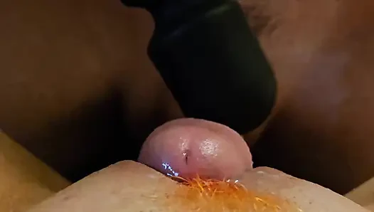 Ehefrau mit orange busch wird gefickt und kommt ZWEIMAL auf fette muschi