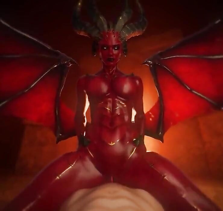 Oc Succubus v orgasmické cowgirl