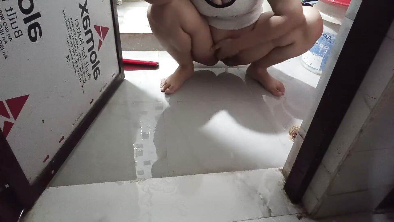 Bedroom Floor Doggy Blowjob with Thick Desi Body