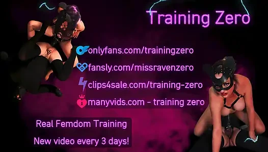Training, null domina-sklavin, latex, fußschweiß trinken