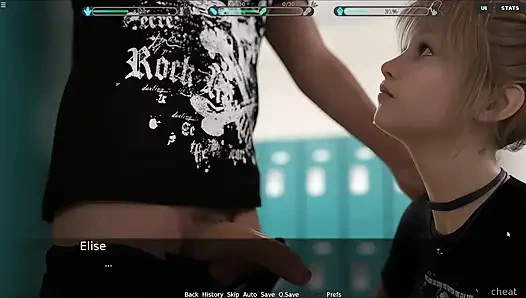 18 Plus School Girl Sucking Cock In Locker Room Cum Swallows