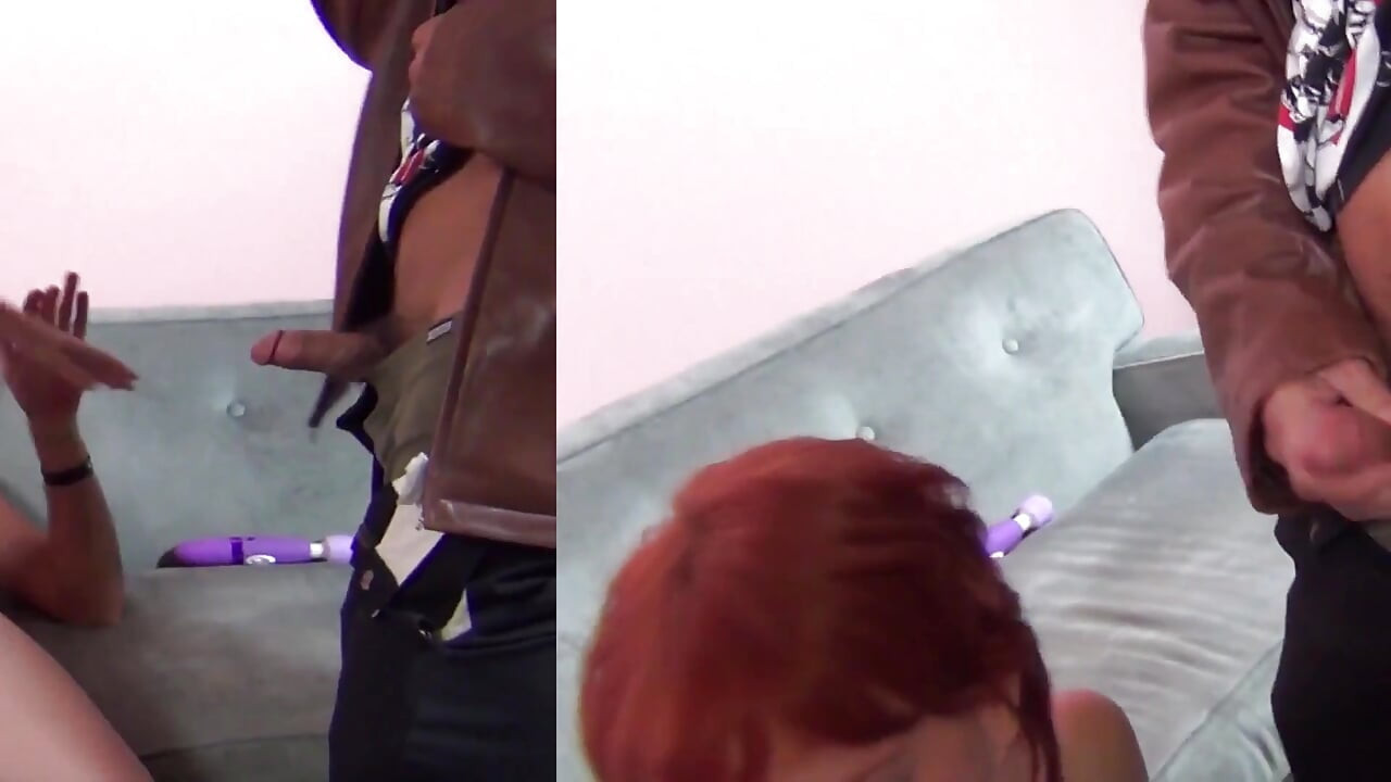 Ginger teen fucks 4 guys & snorts cum!