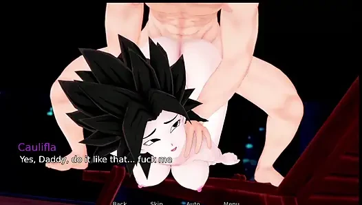 Dragon Ball game sex scene  fuck bra and Caulifla in