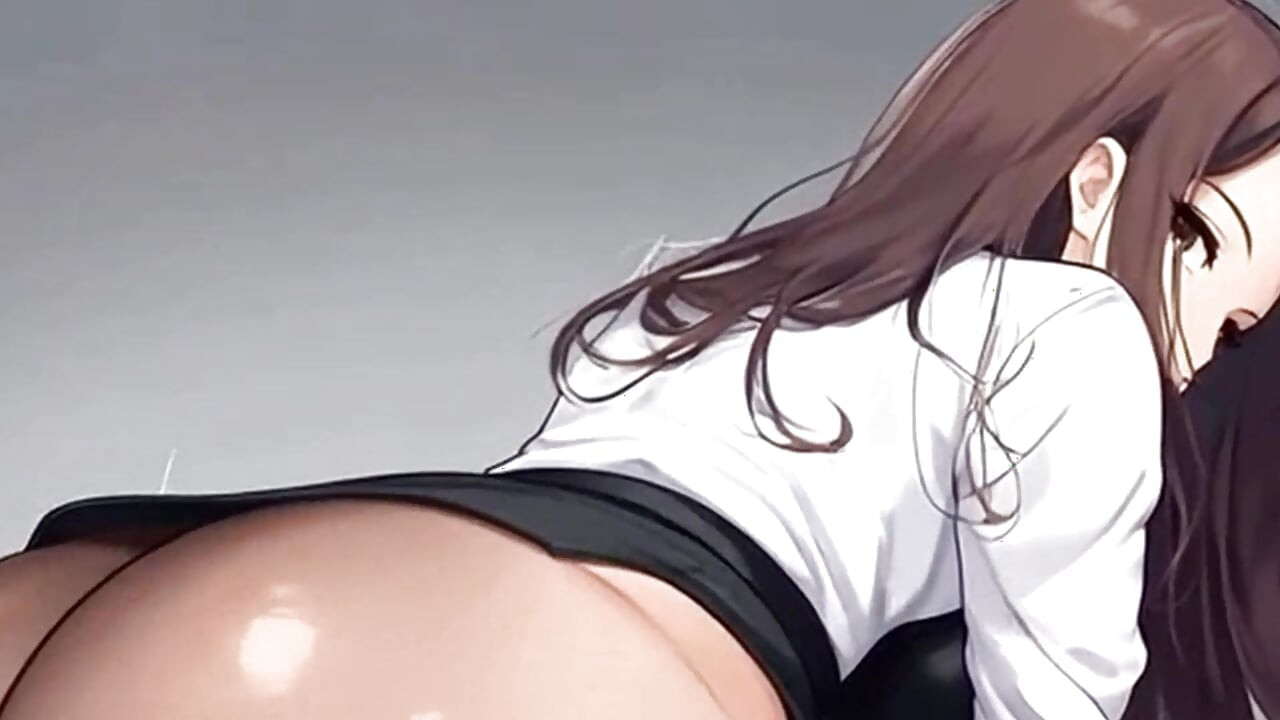 Waifu sekreter bakış açısı - yakın çekim naylon azdırma ve sinsi oral seks oyunu (1m fragman)