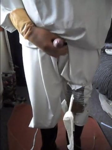White rubber wank