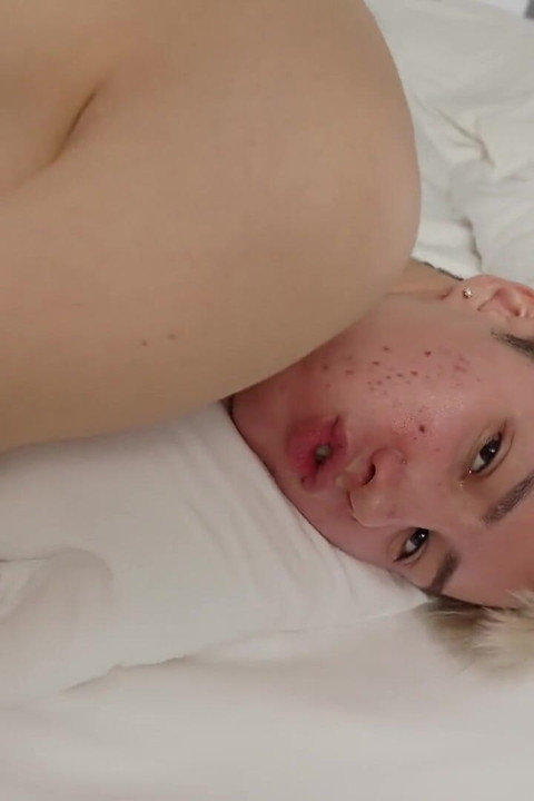 The Stepson Moans From How Hard His Stepfather Fucks Him and Cums on His Face