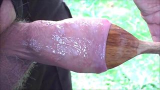 Another outdoor foreskin spoon video