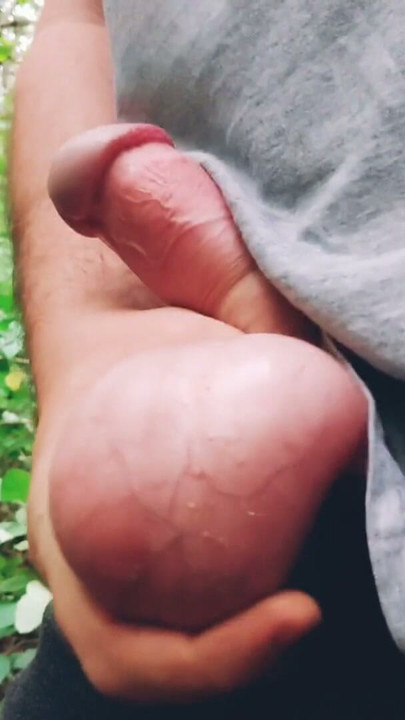 Hot extreme forest masturbation cum in slomo | Clip 1
