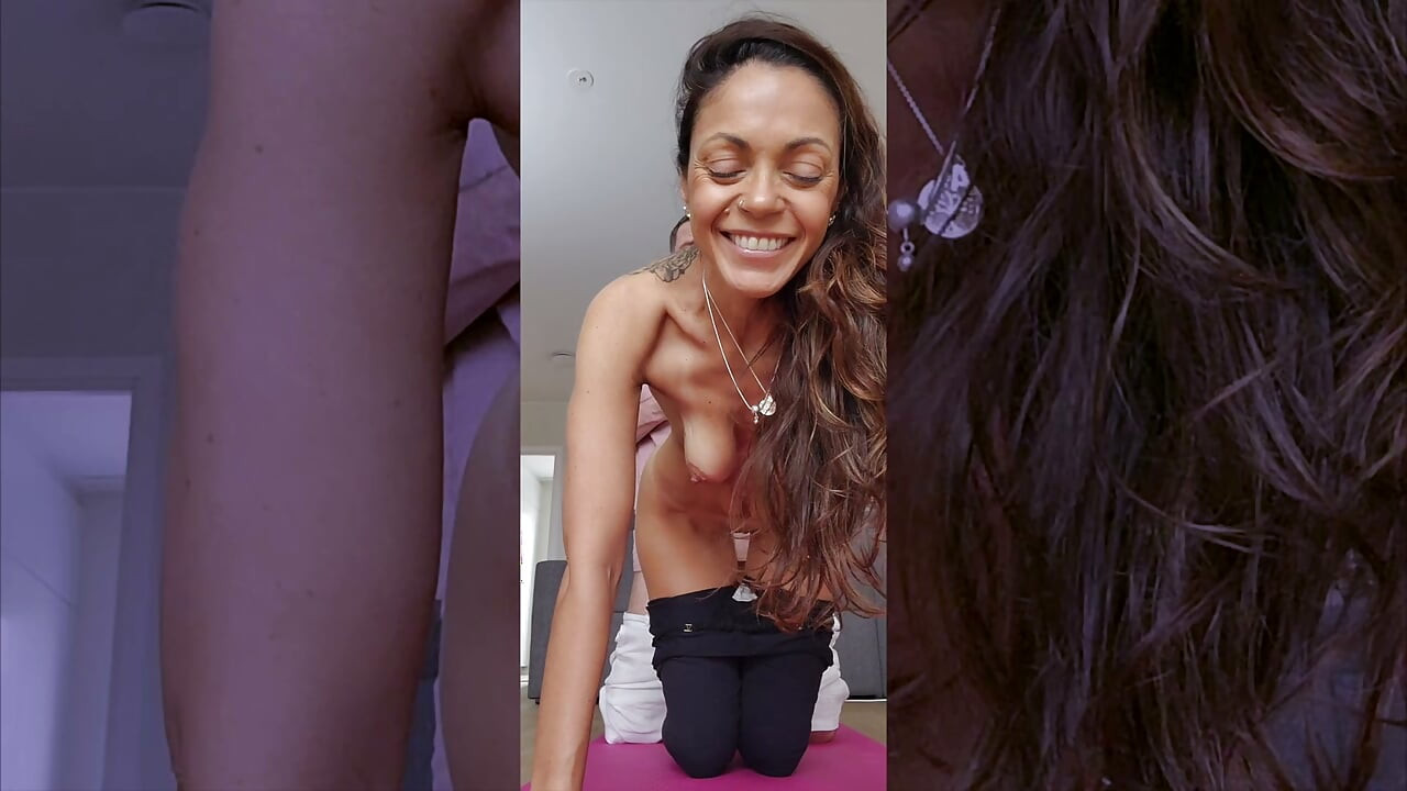 Getting interrupted by a man with a hard dick while I do my yoga