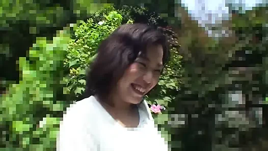 Picking up Japanese granny to fill her pussy with cum