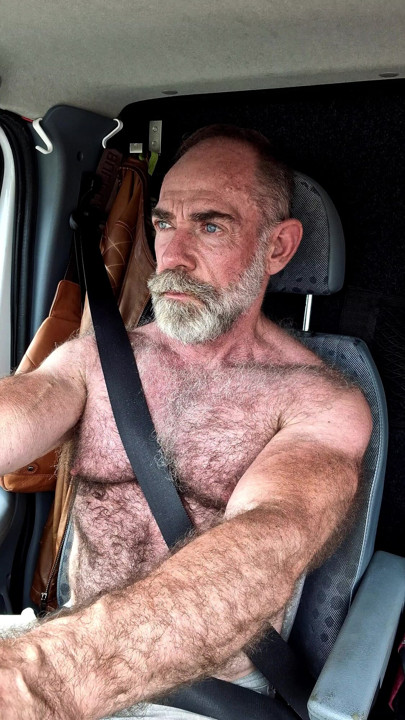 Driving shirtless