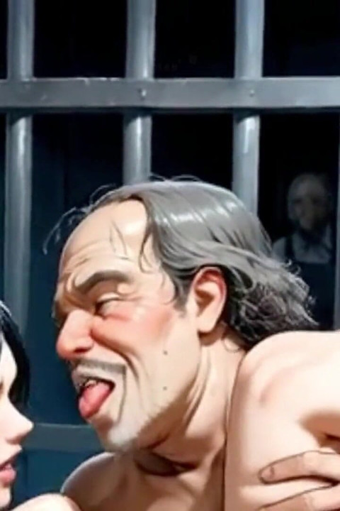 Valentina Babe thích đến thăm và làm tình với những tên cướp già trong tù! Hoạt hình Hentai Waifu.