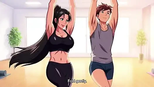 Üvey annenin özel yoga talimatı son derece ateşli ve tabu 3 boyutlu animeye dönüşüyor