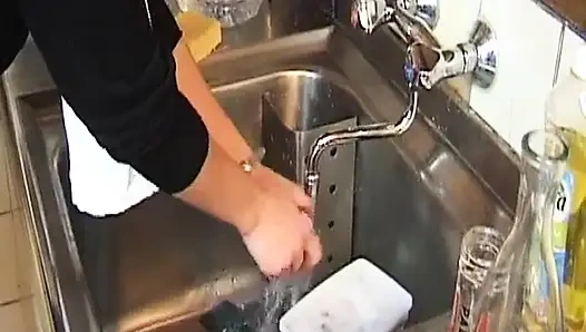 Yaramaz Fransız sürtük üçlü sekste çift sikiliyor