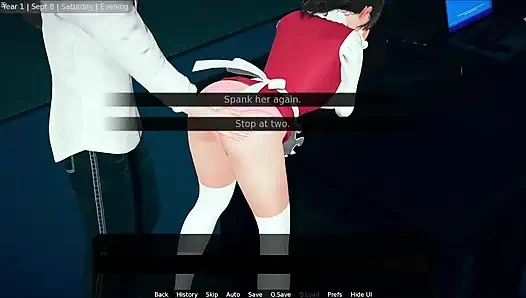 Stepbrother Loves Spanking Japanese Stepsister Big Ass With Pink Pantie