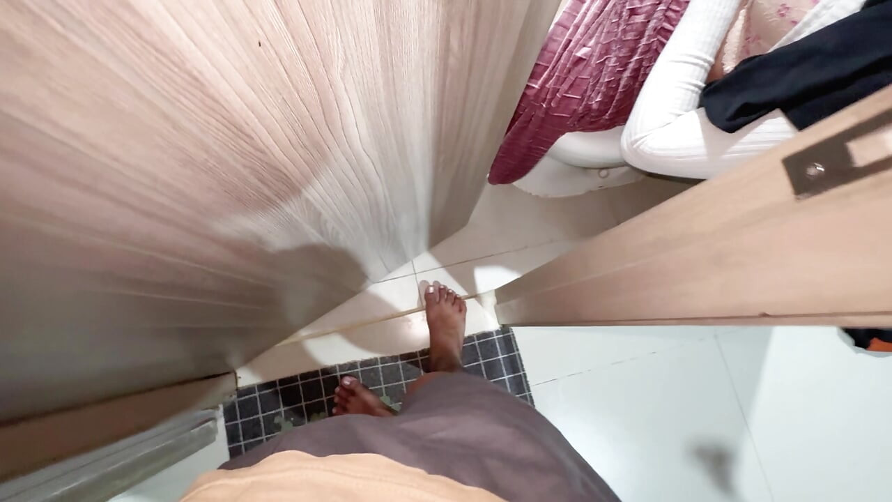 My Stepmom Gets Caught Manstruationing In The Bathroom Until She Squirts