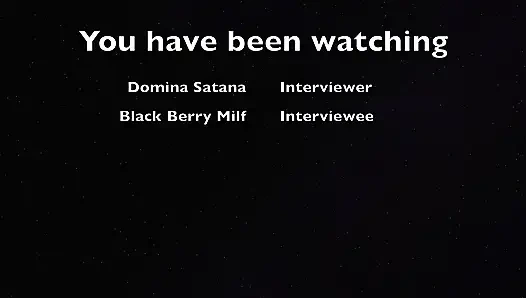 Domina satana interviewt Misteress Blackberry milf.