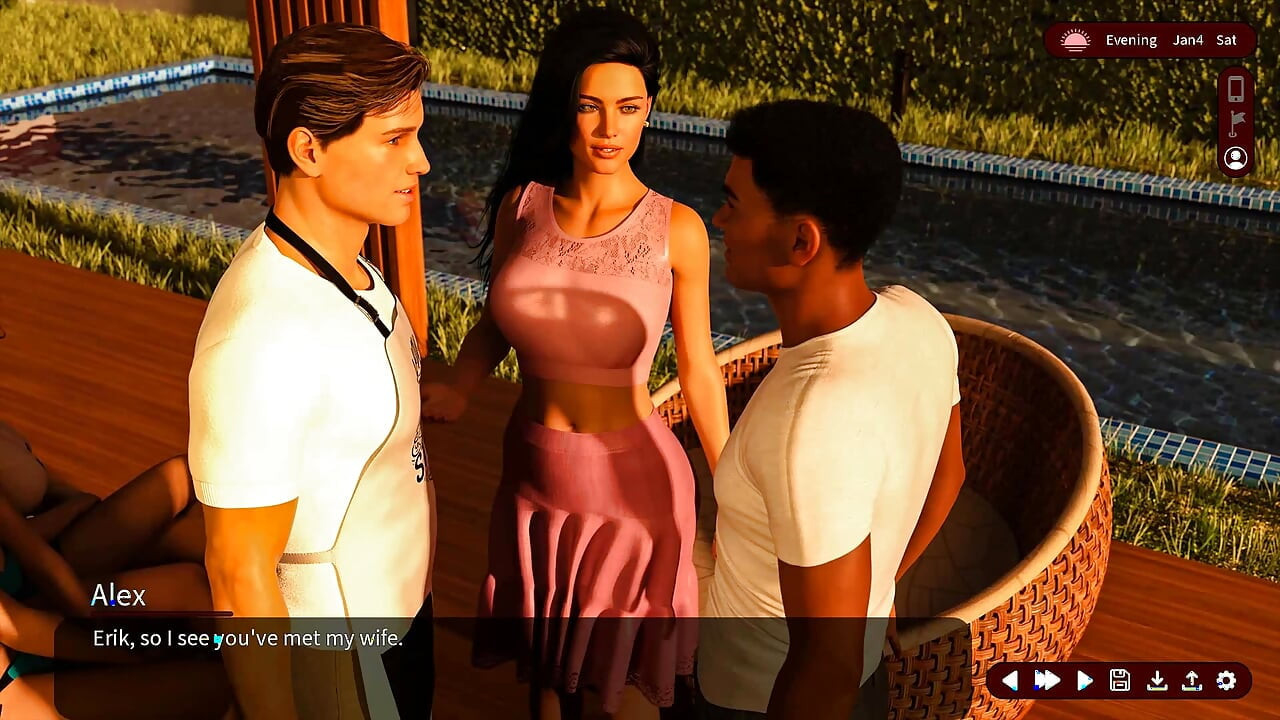 Whispers of Desire: Couples on Barbecue Party by the Pool - Episode 6