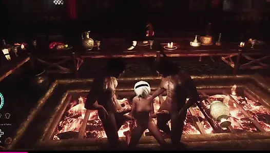 Шпиливаю 2B в Skyrim, OSEX (Nier x Skyrim)