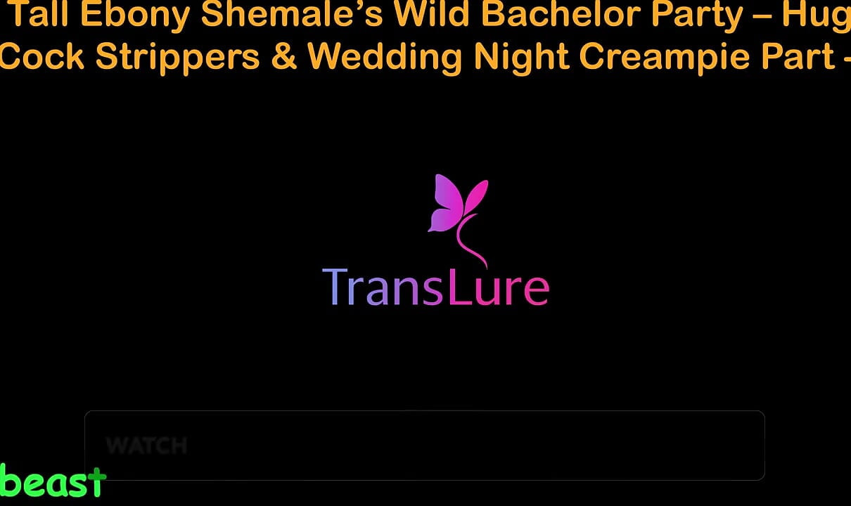 English Audio Sex Story - Wysoki murzynka Shemale's Wild Bachelor Party - Ogromny kutas striptizerki i kremówka na noc ślubną - 1
