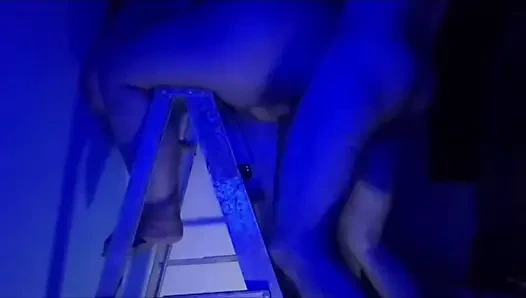 Latina BBW gets caught on the stairs and has hard standing sex - Sara Ros xxx