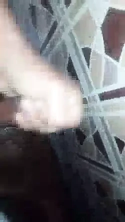 Handjob in bathroom and cumming