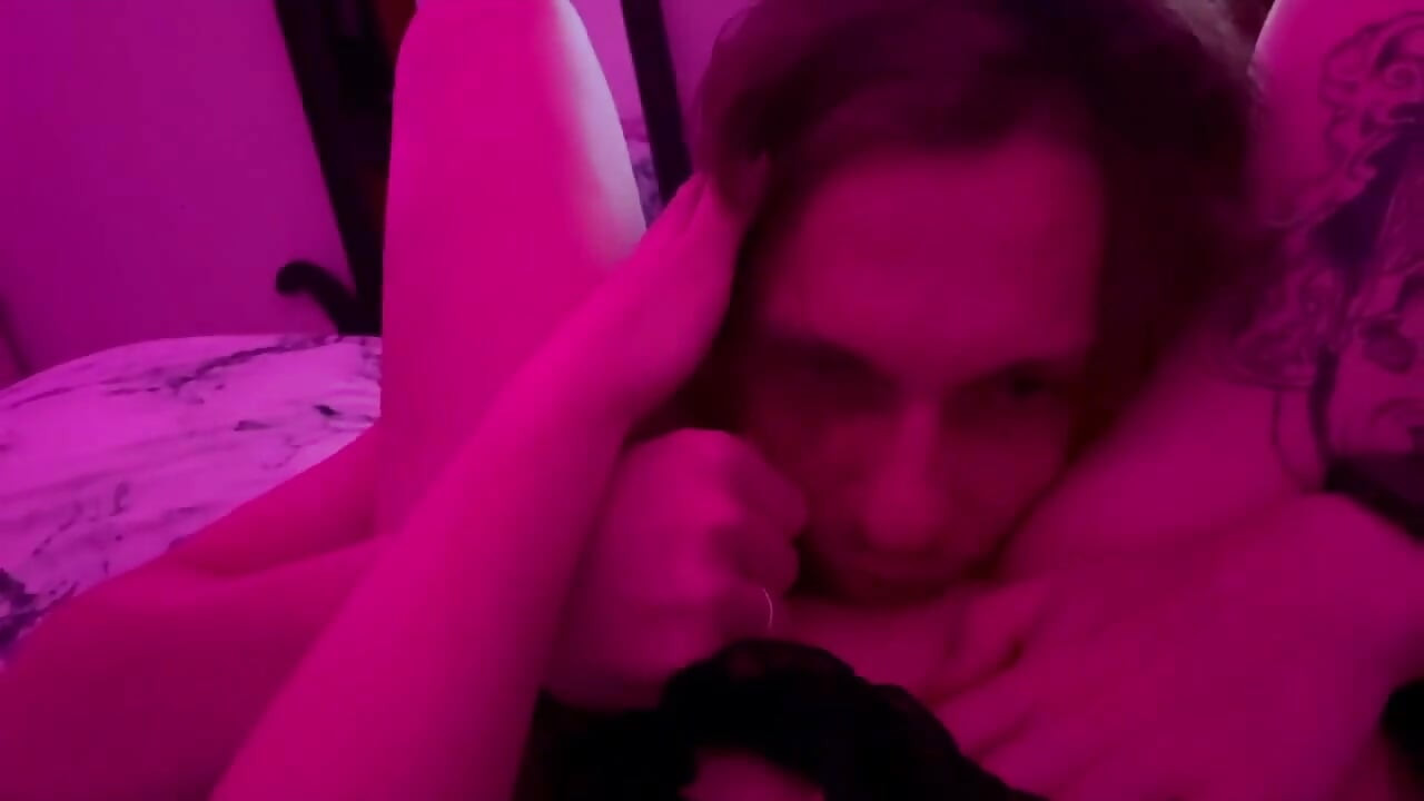 Real Couple Intimate Moment Under Red Lights